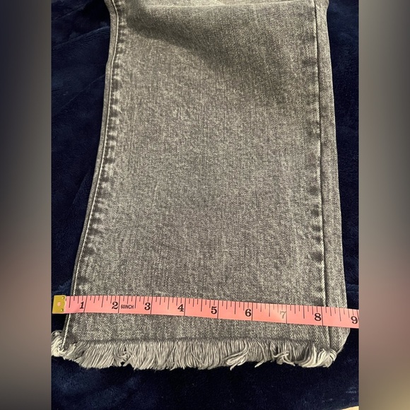 JUICY COUTURE Venice Faded Wash Whiskered Jeans, Size 16W GREY MARBLE WASH - Picture 6 of 11